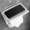 NEW Aluminum Bathroom Paper Mobile Phone Holder with Shelf Bathroom Toilet Paper Towel Rack Roll Holder Bathroom Tool