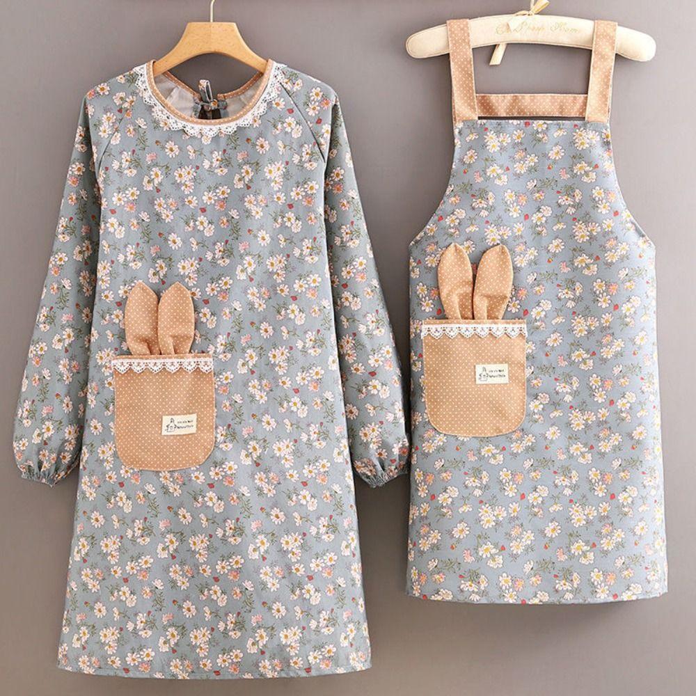 Print Barista Apron Waterproof Restaurant Uniform Barber Carpenter Florist Apron Coffee House