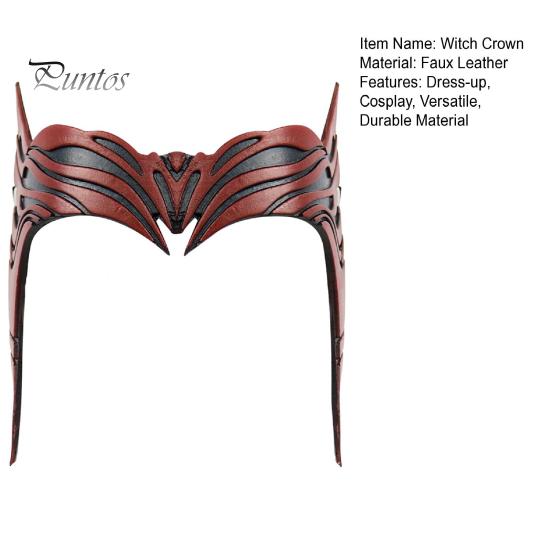 Алая Ведьма Корона Супергероя Косплей Головной Убор Нарядная Повязка На Голову Костюм Аксессуар для Хэллоуина Рождественская Вечеринка