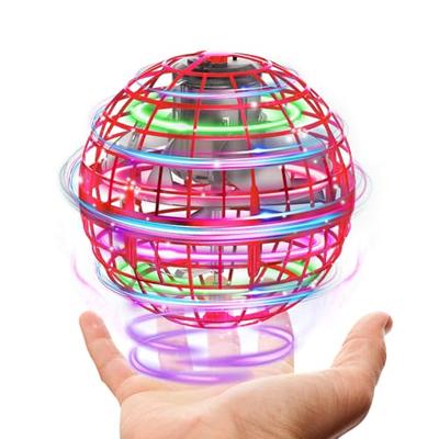 XINHOME Летающий шар, Оригинальная игрушка, Веселая, Светящаяся игрушка-НЛО, Летающий шар, Бумеранг, Спиннер, Ручной контроллер, Мини-дрон, Популярно для детей от 2, 3 лет