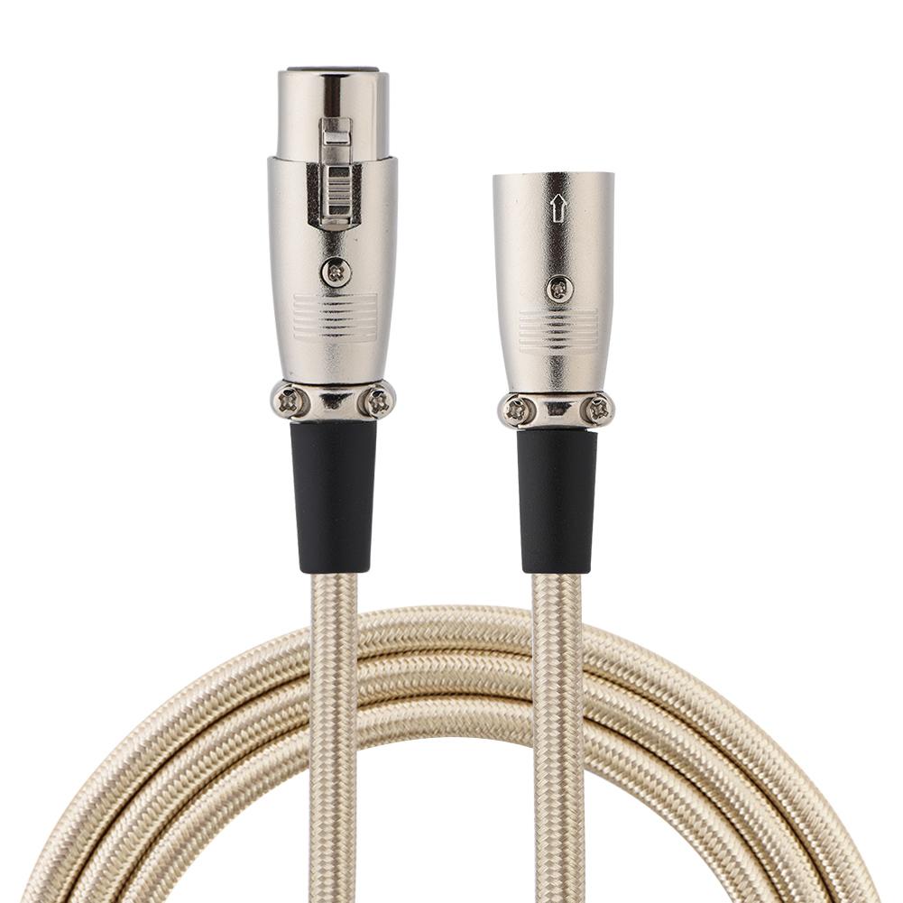 3-контактный XLR-штекер на XLR-гнездо микрофонный кабель аудиокабель провод 5 метров 16,4 фута