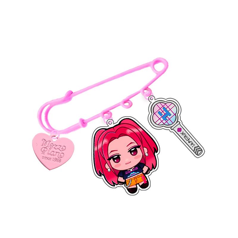 Кпоп Охотники на демонов Брошь Акриловая печать Подвеска Мультяшная Милая Аниме Периферия Значки Сумка Шляпа Одежда Аксессуары Подарок для фанатов