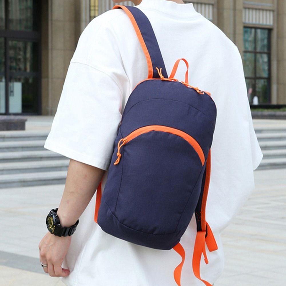 Nylon Mountaineering Backpack Zipper Travel Daypack Portable Outdoor Folding Backpack Female