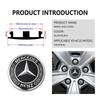 4PCS Car Wheel Center Hub Cap Sticker Accessories For Benz AMG CLA CLS C180 C200 W204 W205 Exclusive A C E R V Class CQ1 