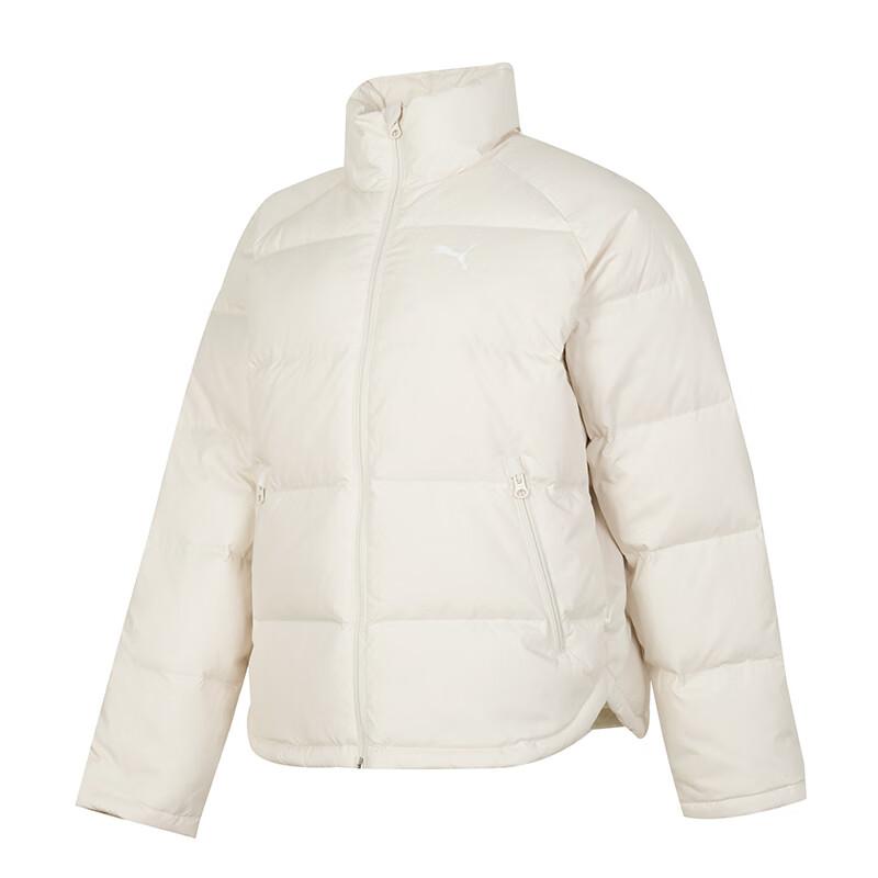 Puma Windproof Warm Outdoor Fashion Down Jacket Women Jacket Off-White 631635-80