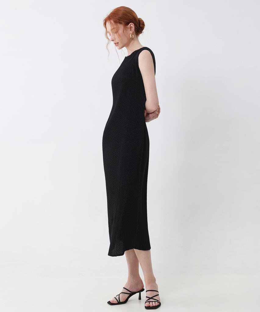 Белое безрукавное плиссированное платье PLEATSMOOD Nuri