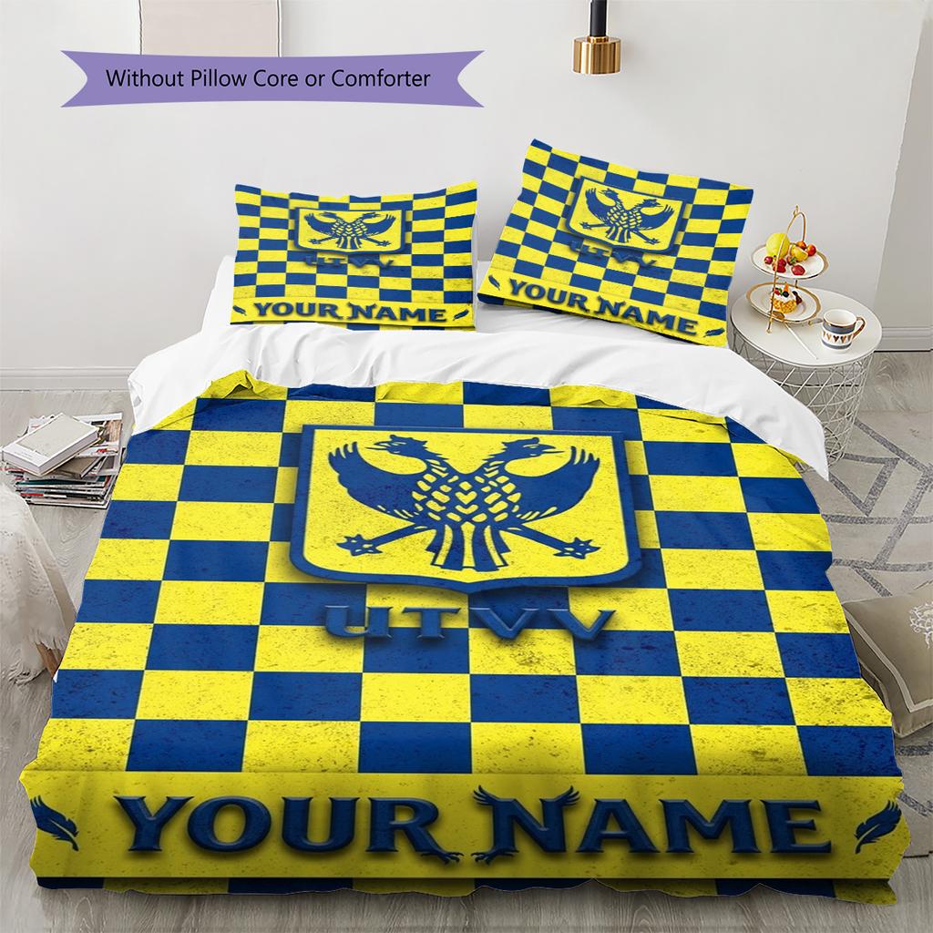 Name Custom Sint-Truidense VV Pattern Bedding Set Quilt Cover Pillowcase Home Decor Gift (1 * duvet cover + 2 * pillowcase, without core)