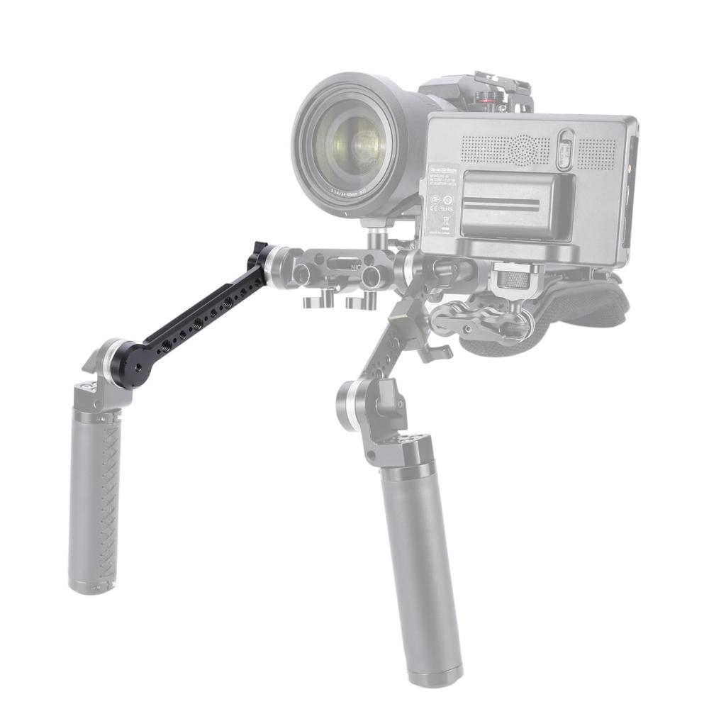 NICEYRIG Rosette Arm ARRI Standard Rosette Extension Arm Compatible with RED URSA Mini ARRI Positioning Hole Standard Arri Rosette Mount Aluminum