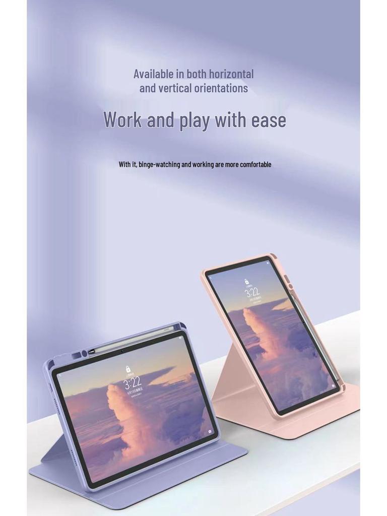 Huawei MatePad 11 Case: Acrylic Protective Shell with Pen Slot & 360° Rotation for Air 11.5S.