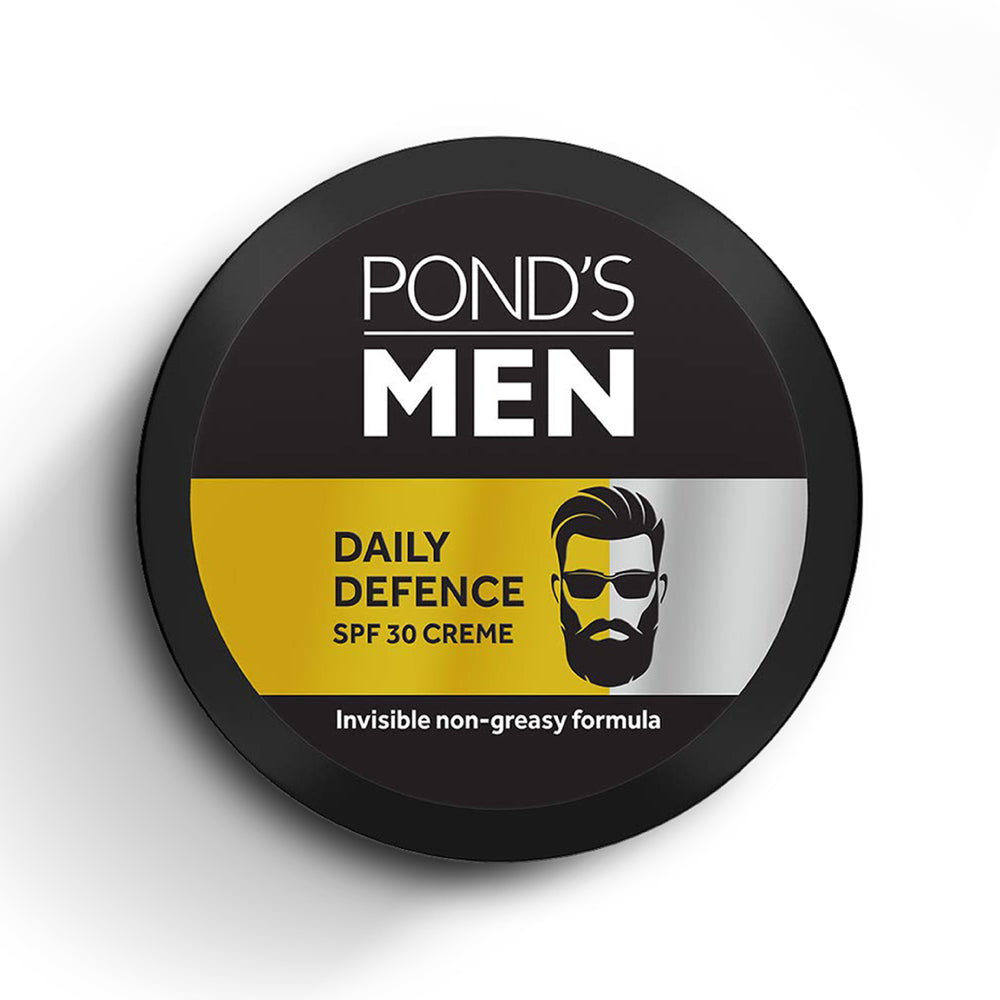 POND'S Мужской дневной защитный SPF 30 крем для лица для нормальной кожи 55 г Нежирный солнцезащитный увлажняющий крем для мужчин Упаковка из 1 шт.