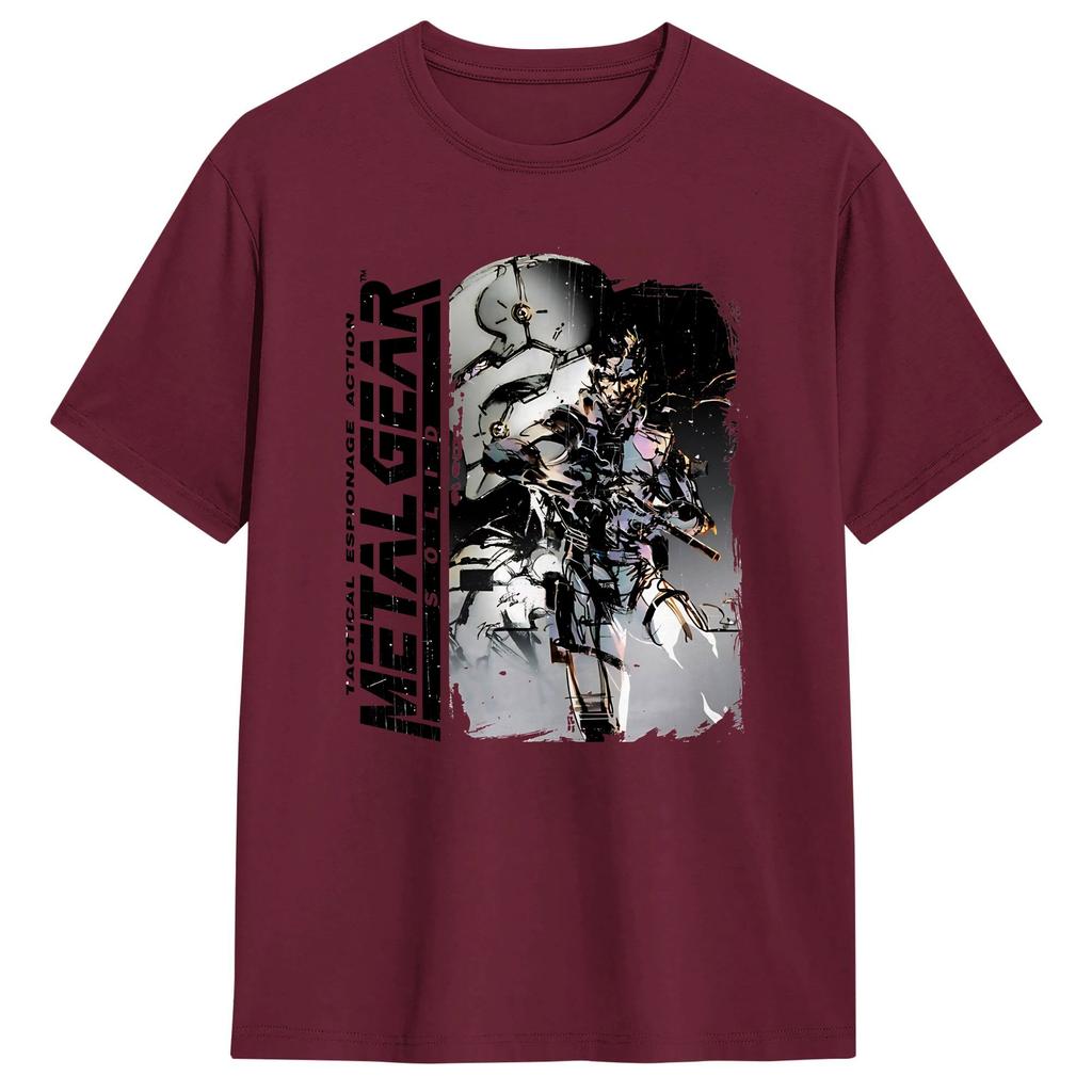 Mens TShirt Snake Metal Gear Solid Unique Pure Cotton Tees Short Sleeve T Shirts Crew Neck Tops Printed