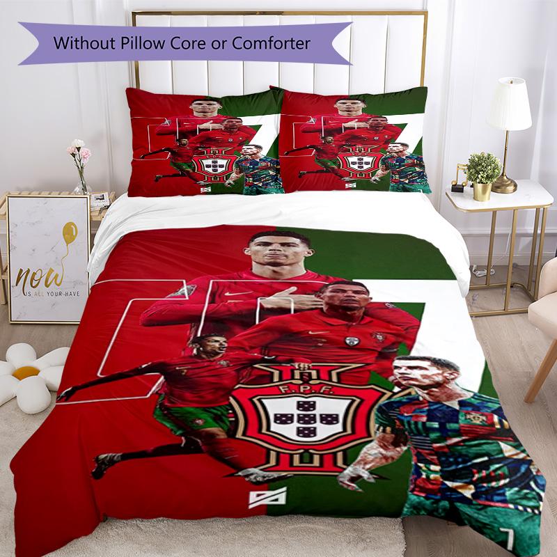 Cristiano Ronaldo Bedding Set Breathable Duvet Cover With Pillowcases Home Decoration Birthday Gift