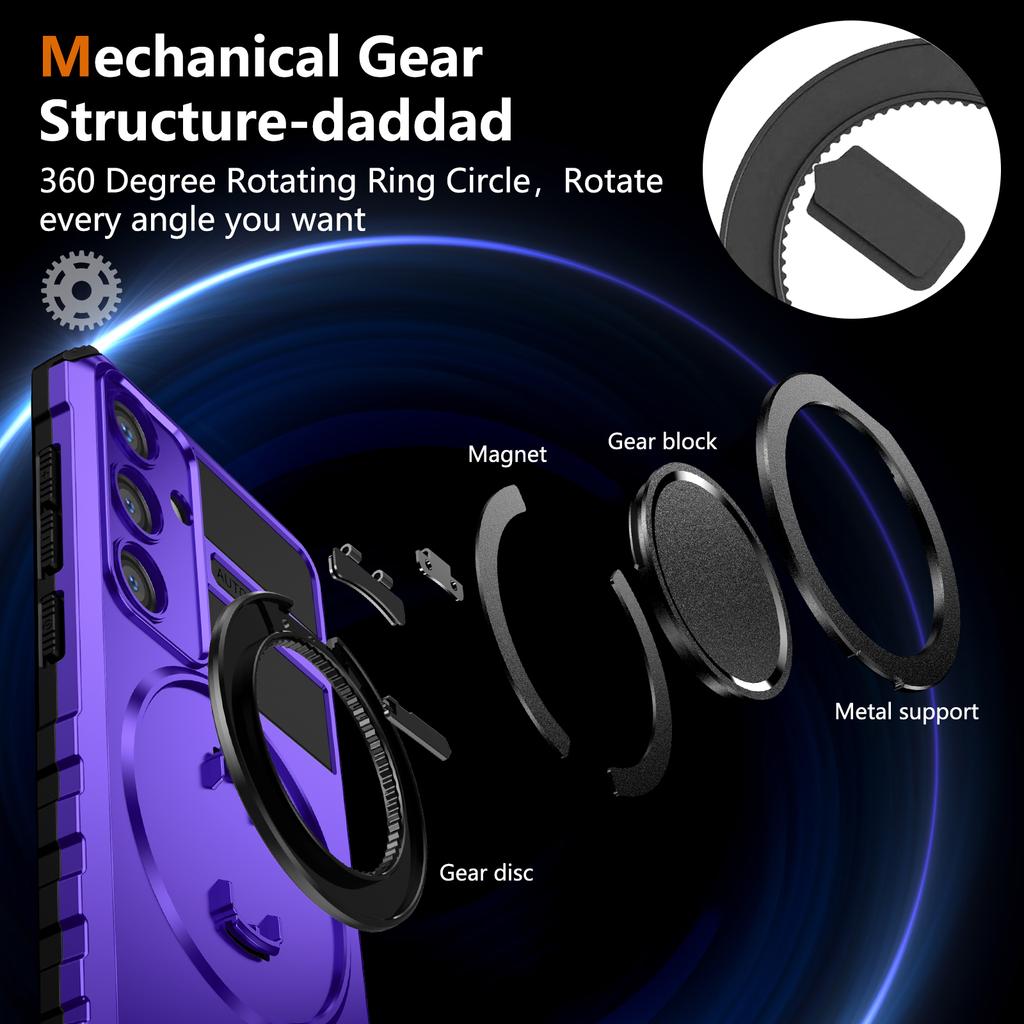 Magnetic Ring Case For Samsung Galaxy S24 S23 S22 S21 S20 Ultra Plus S21FE S20FE Shockproof Cover For Samsung Note20 Ultra 10Lite 10Pro Phone Bumpers