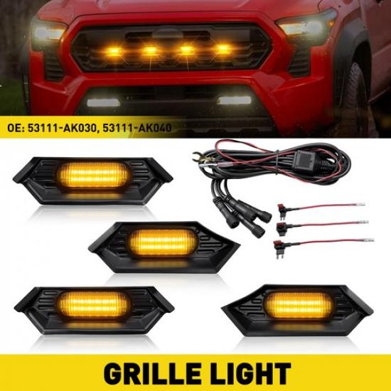 LED Grill Lights For 2024 2025 Toyota Tacoma TR D Sport/Off-Road Accessories
