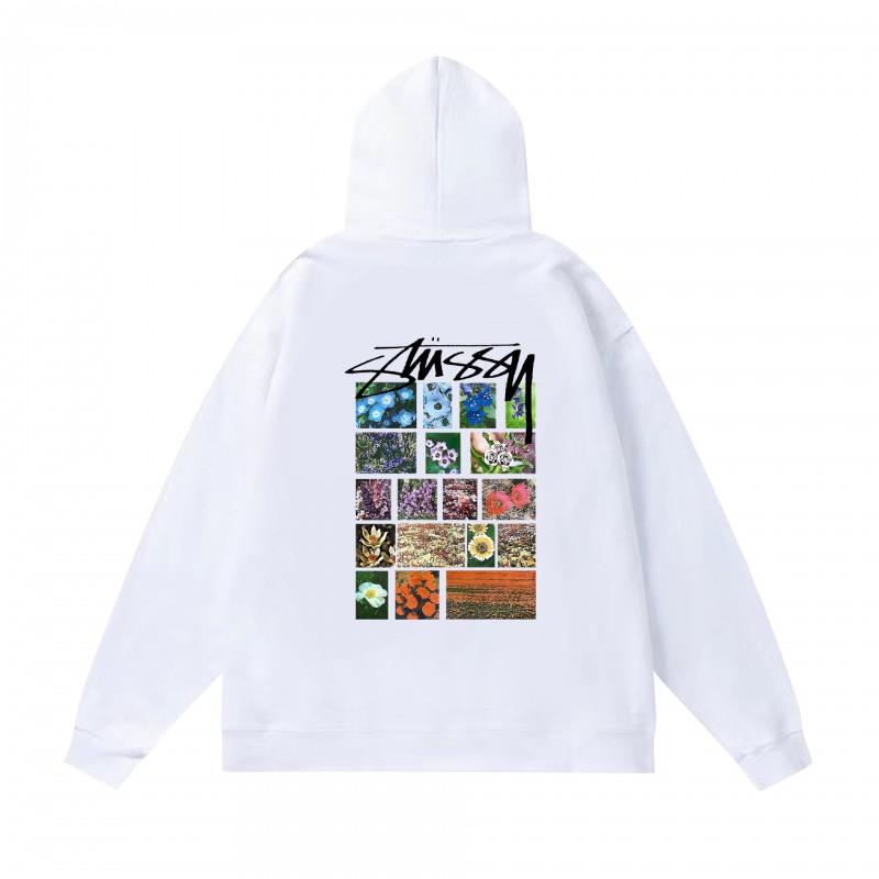 Худи Stu Streetwear Зимняя теплая хлопковая толстовка на флисе с принтом букв Свободный крой Мужская