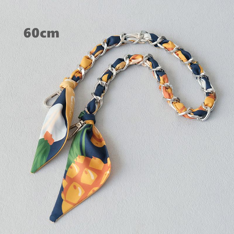 Новый модный бренд женские сумки аксессуары цепи съемные цветочные золотые серебряные металлические шелковые ремешки женские DIY цепи ручки для сумок