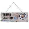 Manchester City FC Rustic Plaque