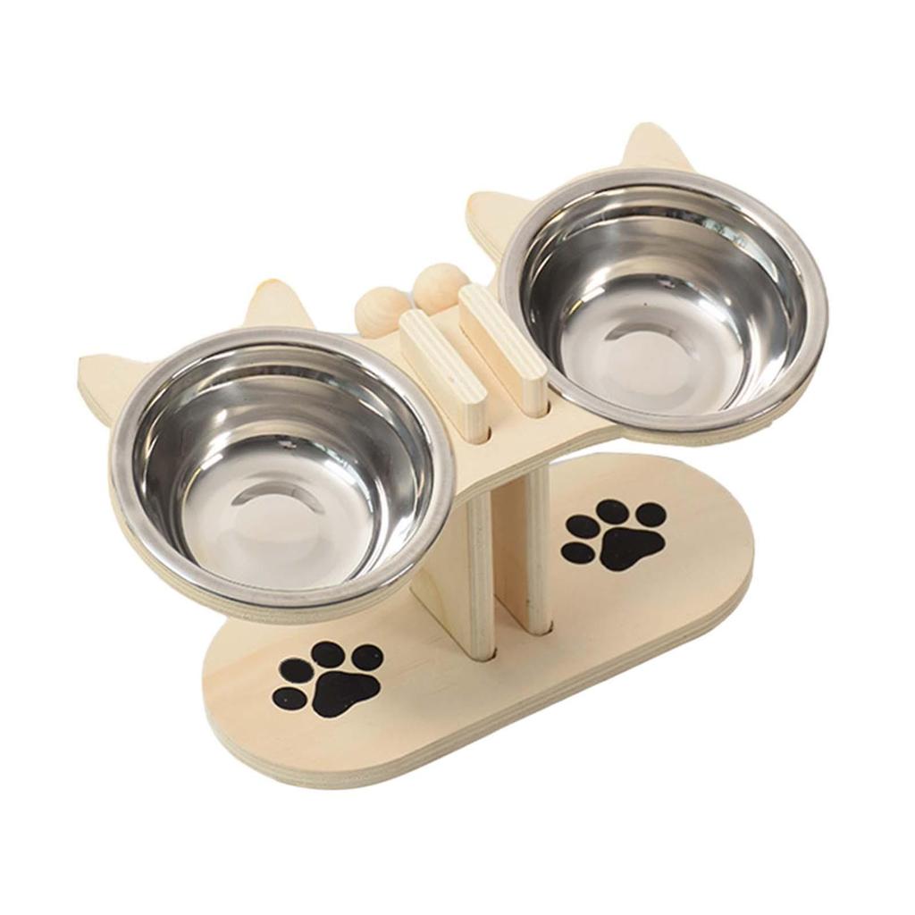 Elevated Pet Bowls with Stand Puppy Dish Lightweight Feeding Station for Small Dogs and Cats