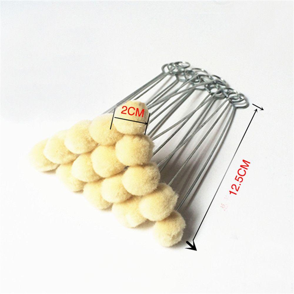 10/20pcs Gel Dyeing Dauber Assisted Coloring Ball Wool Brush Leather Tool