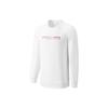 Li Ning Badminton Series Logo Letter Print Crewneck Sweatshirt Unisex Sweatshirt Standard-White AWDT841-1