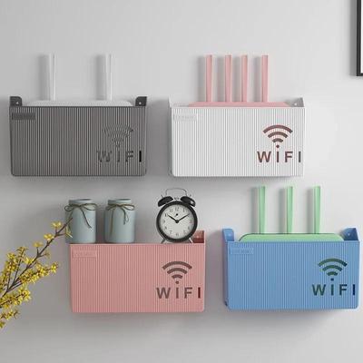 1 шт. настенный беспроводной маршрутизатор Wi-Fi, полка, ящик для хранения, органайзер из АБС-пластика, кабель, кронштейн для питания, органайзер, ящик для домашнего декора