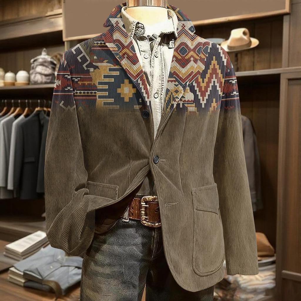 Мужской уродливый рождественский вельветовый теплый карманный пиджак-кардиган, мужской повседневный костюм