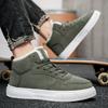 Мода Мужская Мода Тренд Повседневные Теплые Толстоподошвенные Плюшевые Ботинки 2025 Зима Удобные Универсальные Высокие Нескользящие Массивные Хлопковые Ботинки