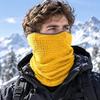 Soft Fleece Neck Warmer Thickened Face Mask Tube Bandanas Fleece Scarf  Hikers