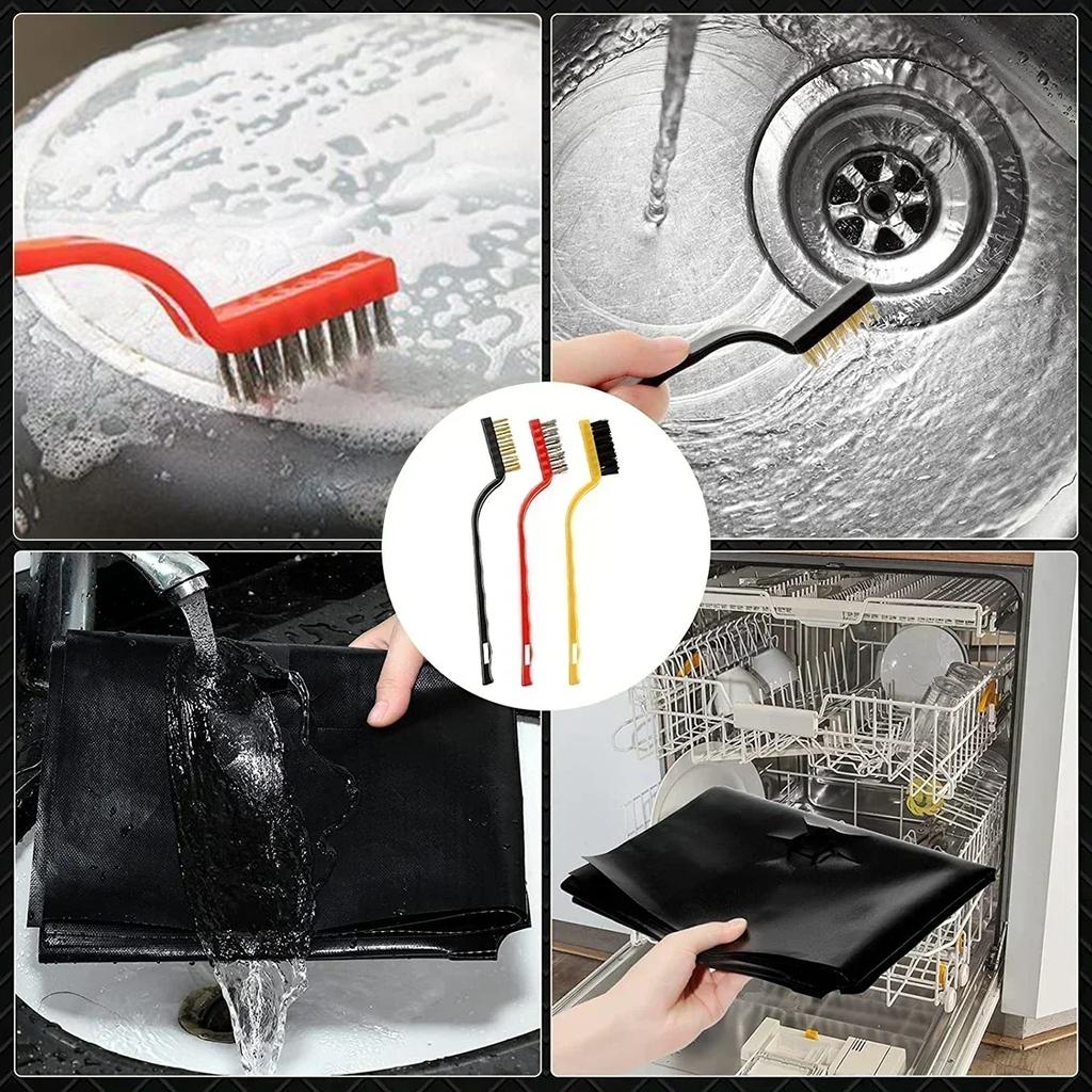 Крышки для горелок плит Защитные чехлы для газовых плит Многоразовые антипригарные быстроочищающиеся подкладки Моющиеся верхние крышки для плит для кухни/приготовления пищи