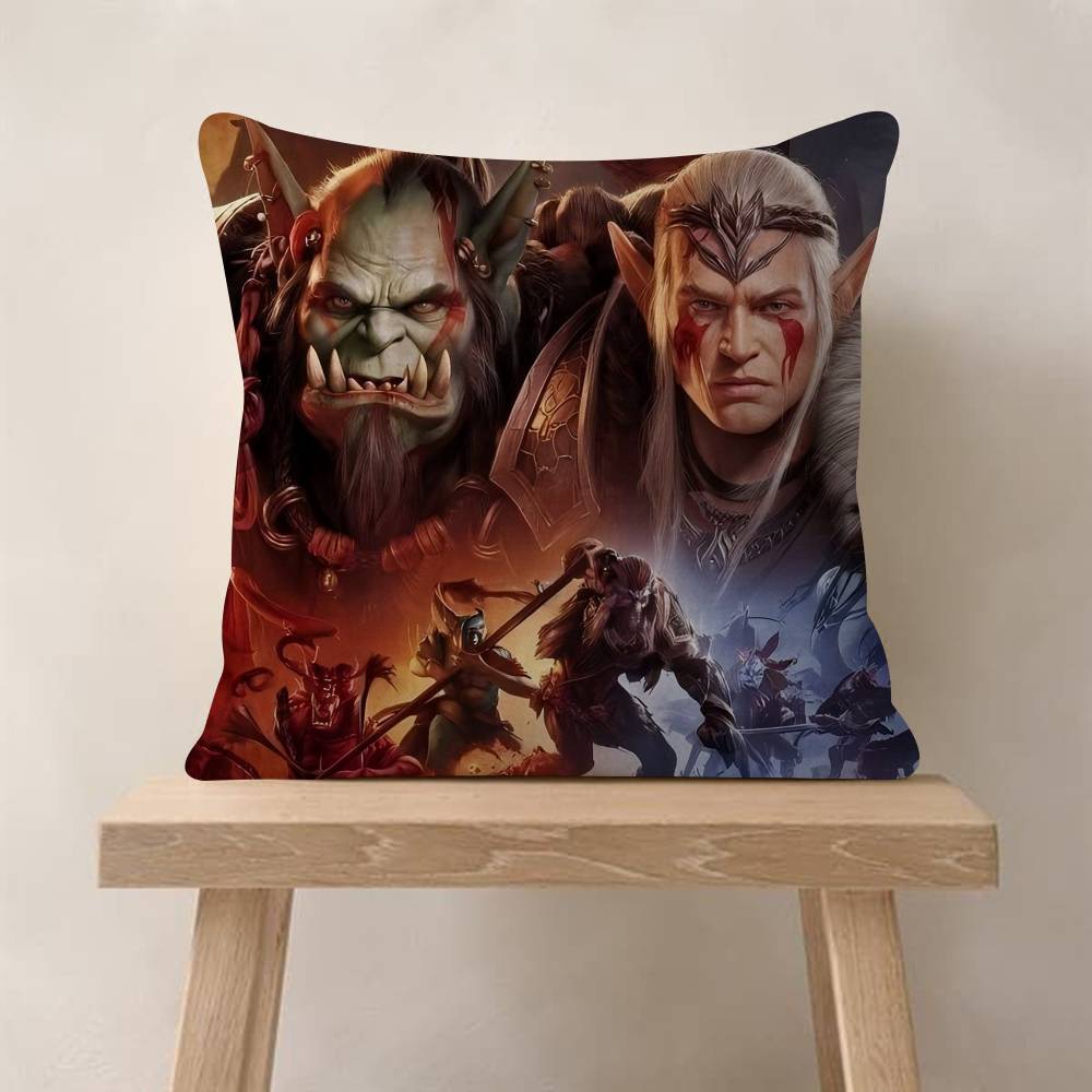 Game Wworld Of WWarcraftS Pillowcase Toon Gift Cushion Cover Bedroom Home Sofa Chair Seat Decor Pillow Case