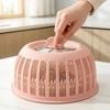 Plastic Draining Basket 2-in-1 Fruit Basket Durable Food Protection Cover  Kitchen Use