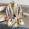 New Spring Scarf Women's Luxury Design Scarf Silk Smooth Scarf Soft Muslim Headband Shawl Beach