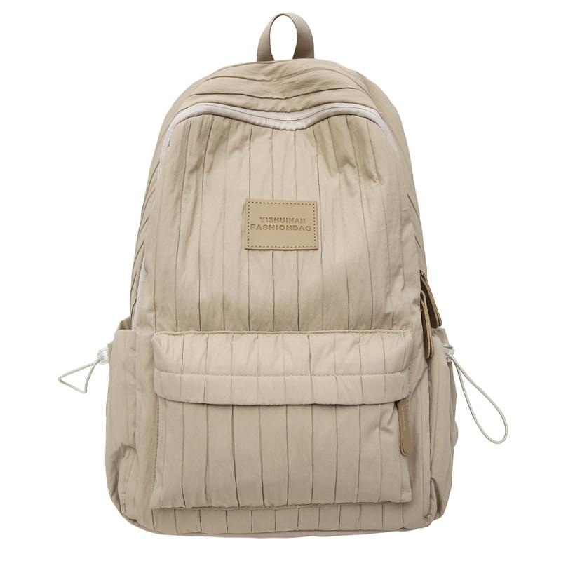 Однотонный школьный рюкзак для студента, женский рюкзак большой вместимости