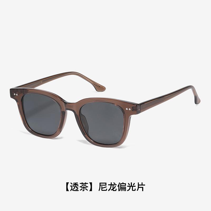 Luxury and high-end sunglasses for both men and women, nylon polarized sun glasses, UV protection, face-slimming glasses, new