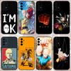 Чехол для телефона One P-Punch Man Saitama для Samsung Galaxy A13,A21s,A22,A31,A32,A52,A53,A71,A80, Мягкий черный корпус