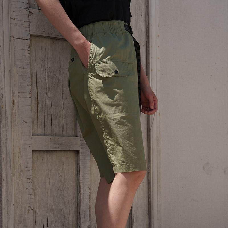 Vans Шорты-карго с эластичным поясом в шахматном порядке, мужские шорты зеленого цвета VN0002NUTD8