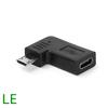 USB 2.0 USB-C адаптер данных, female на Micro male, 5-контактный, углы 90 градусов влево и вправо