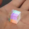 Prism Six-Sided Bright Light Combine Cube Prism Stained Glass Beam Splitting Prism Optical Experiment Instrument