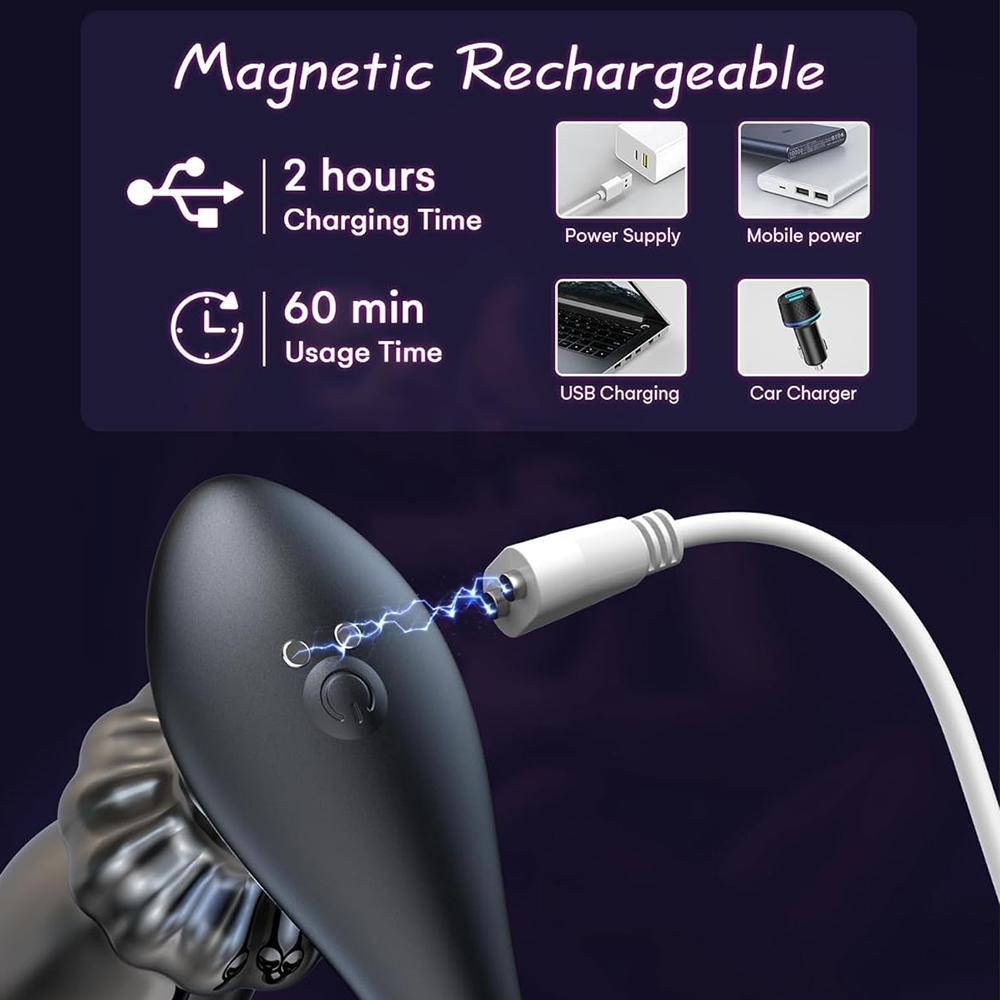 Вибрирующее кольцо для члена, массажер простаты, двойной мотор, вибратор для пары, металлическая анальная пробка, двойное кольцо для пениса, стимулятор клитора, секс-игрушки для взрослых для мужчин, пульт дистанционного управления