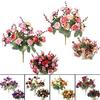 1 букет 21 головка домашний свадебный декор искусственные цветы розы цветы