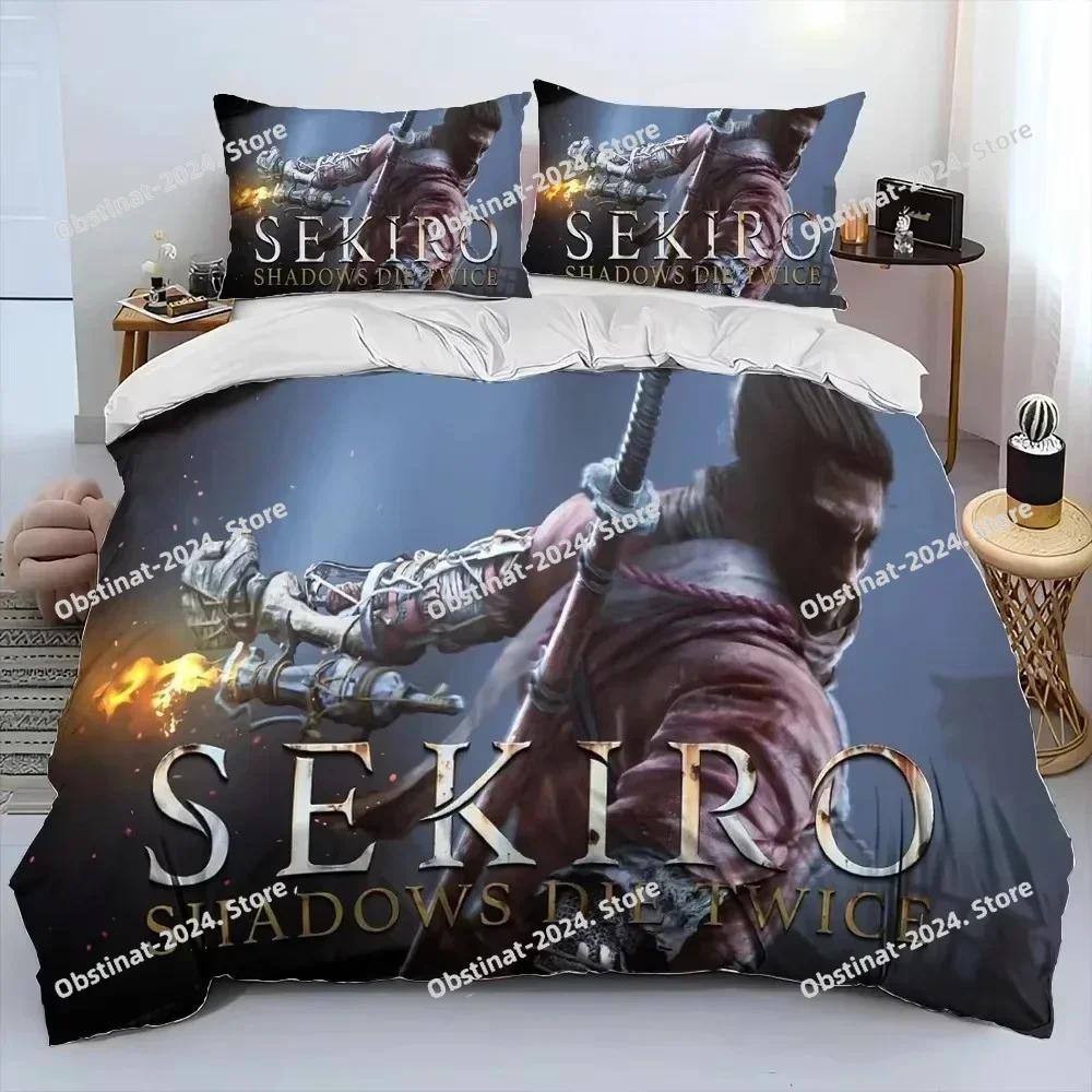 3D Печать S-Sekiro Shadows Die Twice Игровой Печатный Комплект Постельного Белья Пододеяльник Наволочка Комплект Постельного Белья Простыня Одеяло Полный Размер