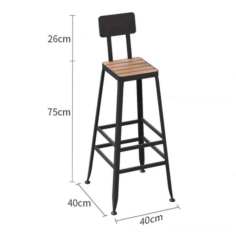 3m Outdoor Wood-Plastic Bar Table and Chairs for Coffee Shops & Seaside Milk Tea Shops