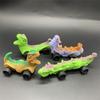 Stretchable Car Cartoon Fidget Toy with Wheel Cute Pinch Toy Dinosaur Squeeze Toy  Kids Tricky Doll