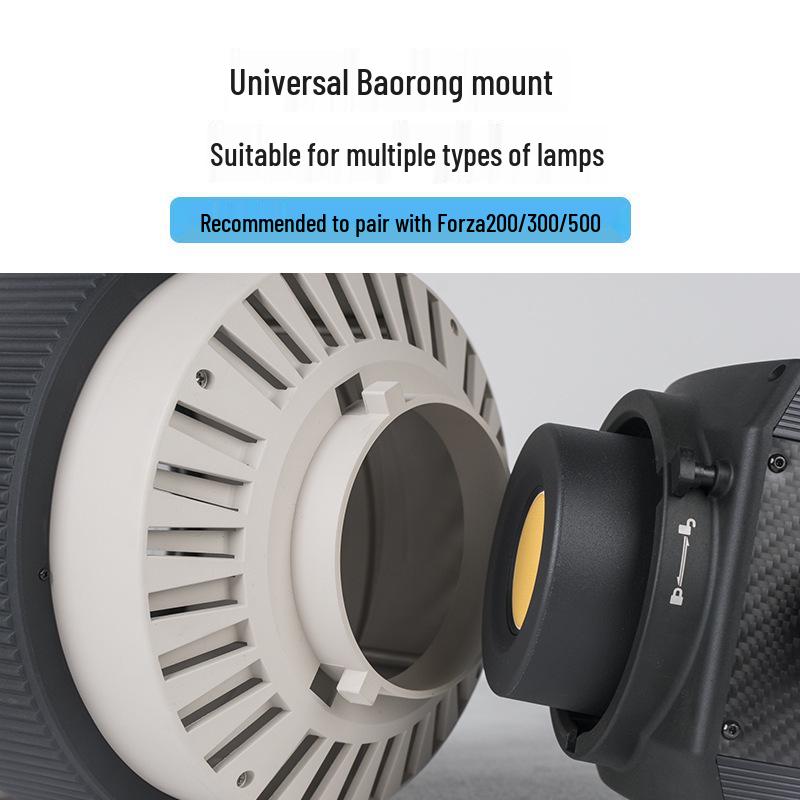 Линза Френеля Nanlite Forza с креплением Bowens для регулировки рассеивания света фотографии