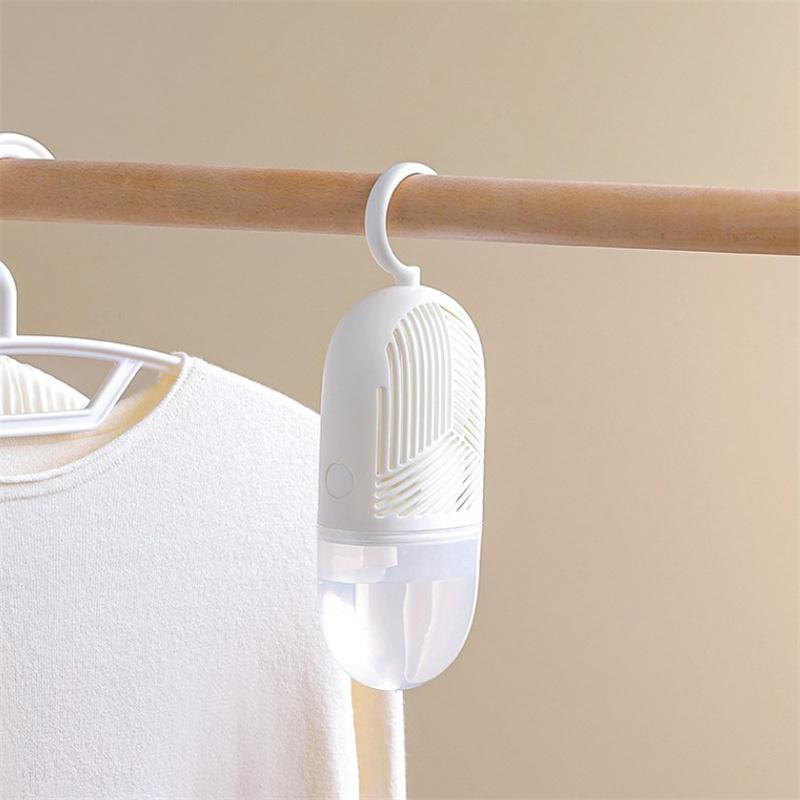 Коробка для осушения одежды, многоразовые подвесные осушители воздуха, антиплесень, с водосборником и крючком для шкафа-купе