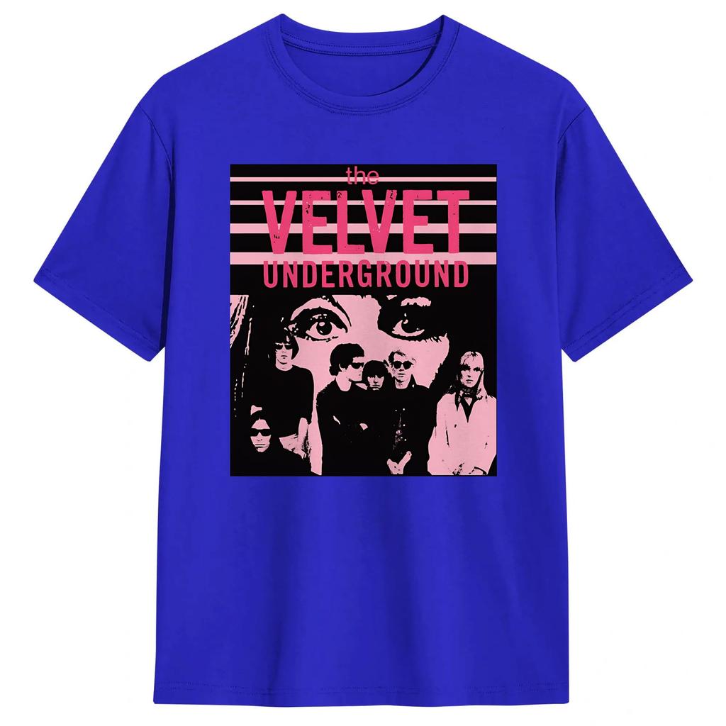 Unisex Band Velvet Underground Art T Shirt Cotton Clothing Humorous Short Sleeve Round Neck Tees Summer TShirts