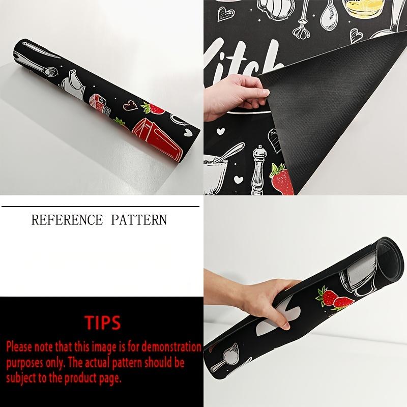 1Pcs Rubber Drying Mat With Stone Pattern Print For Coffee Shop Restaurant Kitchen Carpet Tableware Durable Diatom Mud Table Mat Pet Mat Coffeeware