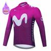 Red Movistar Winter Fleece Cycling Jersey Set Mountian Bike Wear Bicycle Clothes Ropa Maillot Ciclismo Hombre Racing Clothing