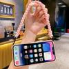 Длинный и короткий прозрачный мягкий чехол для телефона с веревкой для iPhone 15 Pro Max 14 13 12 11, противоударный тонкий прозрачный чехол из ТПУ на ремешке, чехлы