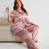 Spring and Summer Simple Home Wear Set Sexy Cardigan Nightgown